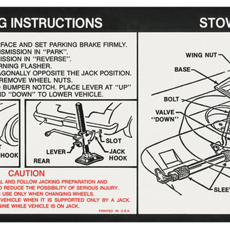 QRP® - Jacking Instructions Decal