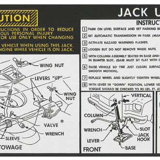 QRP® - Jacking Instructions Decal
