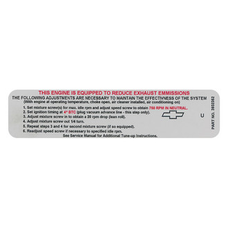 QRP® - Emissions Decal 350 350HP/350 370HP