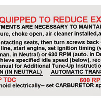 QRP® - Emissions Decal 350 250HP