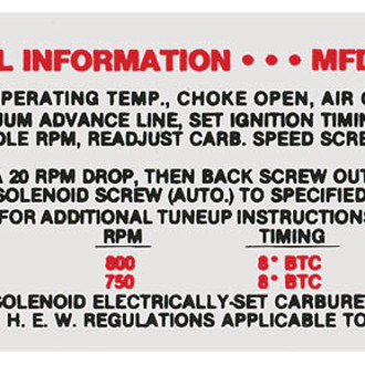 QRP® - Emissions Decal 350 350HP/350 370HP