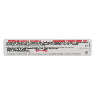 QRP® - Emissions Decal 402 350HP, AT