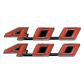 QRP® - "400" Red Rocker Panel Emblems