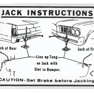 QRP® - Jacking Instructions Decal