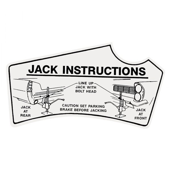 QRP® - Jacking Instruction Decal