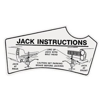 QRP® - Jacking Instruction Decal