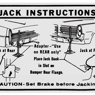 QRP® - Jacking Instructions Decal