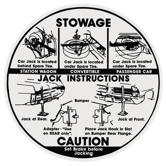 QRP® - Jacking Instructions Decal