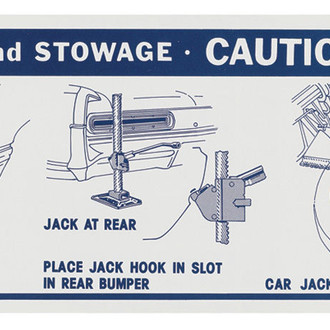 QRP® - Jacking Instructions Decal