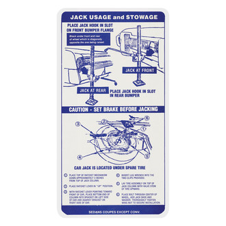 QRP® - Jacking Instruction Decal