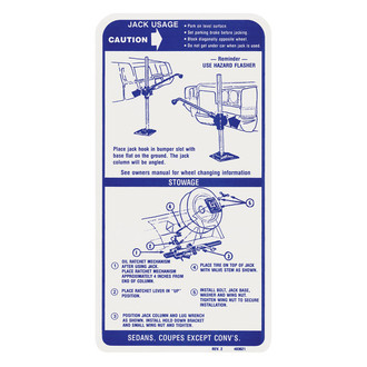 QRP® - Jacking Instruction Decal