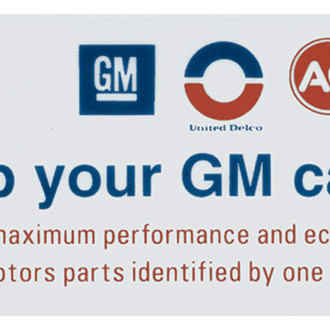QRP® - "Keep Your GM Car All GM" PF Technical Decal