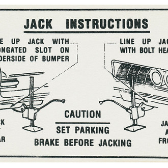 QRP® - Jack Hook Instructions Decal