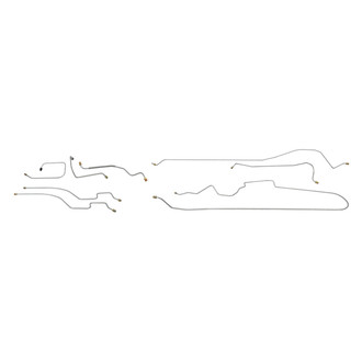 QRP® - Mild Steel Rear of Crossmember Brake Line Set