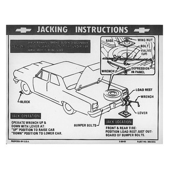 QRP® - Jacking Instruction Decal