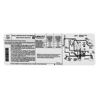 QRP® - Emissions Decal Hose Routing, 305, 4bbl, Auto