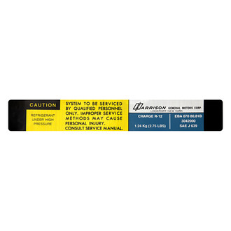 QRP® - A/C Evaporator Core Box Decal