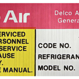 QRP® - AC Compressor Decal