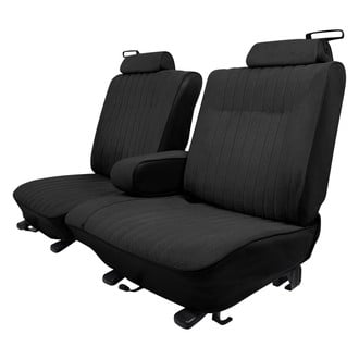 QRP® - Front Split Bench Seat Upholstery, Black