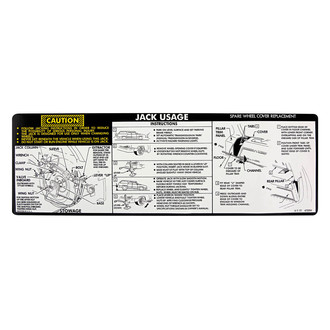 QRP® - Jacking Instruction Decal