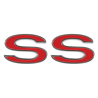 QRP® - "SS" Red Fender Emblems