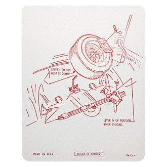 QRP® - Regular Wheel Tire Stowage Decal