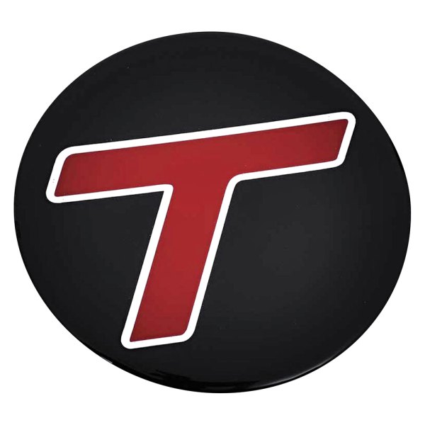 QRP® - Black Wheel Center Cap Emblem With Turbo "T" Logo