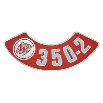 QRP® - "350-2V" Air Cleaner Decal