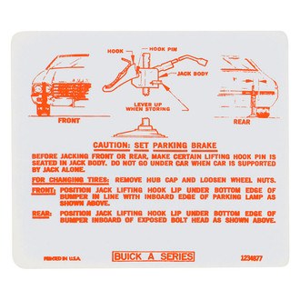 QRP® - Trunk Jack Instruction Decal