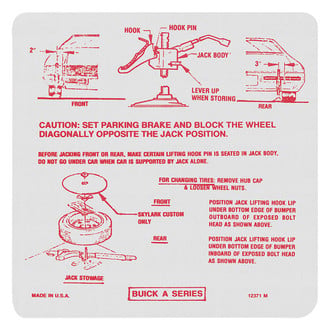 QRP® - Trunk Jack Instruction Decal