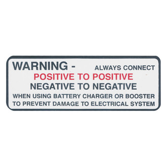 QRP® - Battery Warning Decal
