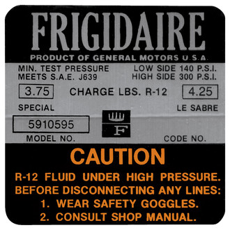 QRP® - AC Compressor Decal