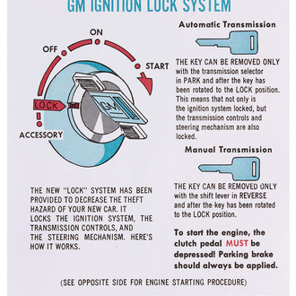 QRP® - Ignition Lock Instruction Decal