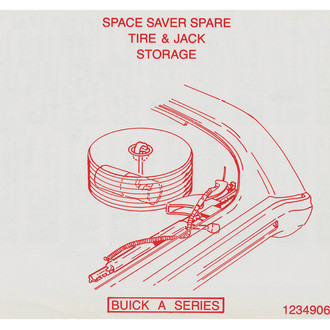 QRP® - Inflator Bottle Space Saver Spare Warning Decal