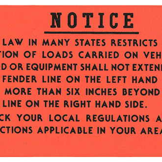 QRP® - Luggage Rack Instructions Tag