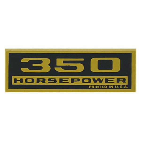 QRP® - "350HP" Black/Gold Valve Cover Decal