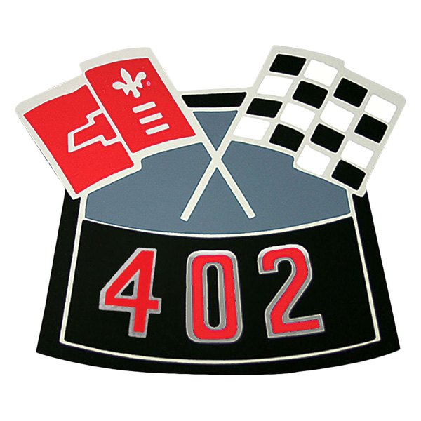 QRP® - "402 Crossed Flags" Turbo-Jet Decal