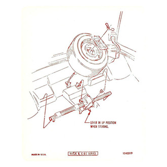QRP® - Regular Wheel Tire Stowage Decal