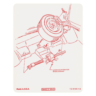 QRP® - Regular Wheel Tire Stowage Decal