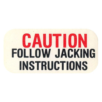 QRP® - Jack Base Caution Trunk Decal