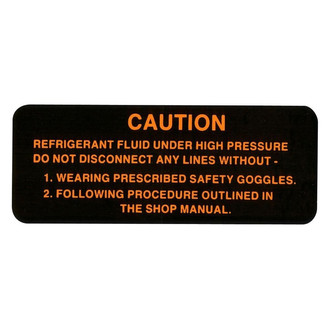 QRP® - A/C High-Pressure Warning Decal