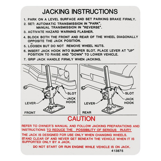 QRP® - Trunk Jack Instruction Decal