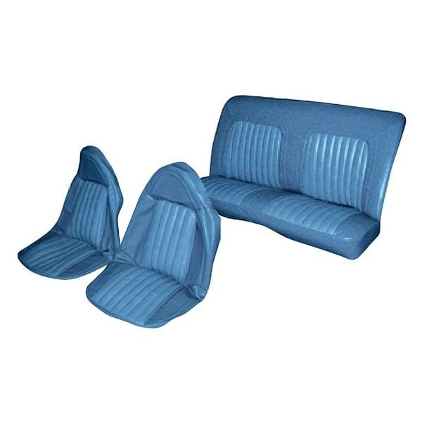 QRP® - Medium Blue Vinyl/Velour Seat Upholstery Kit