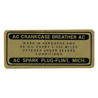 QRP® - Oil Filler Cap Decal