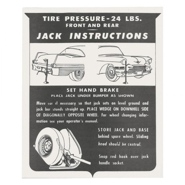 QRP® - Jacking Instruction Tag