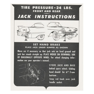 QRP® - Trunk Jack Instruction Decal