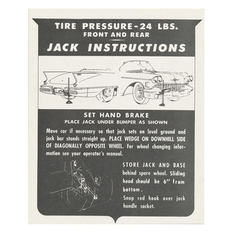 QRP® - Trunk Jack Instruction Decal