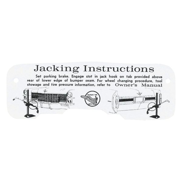 QRP® - Jacking Instruction Tag