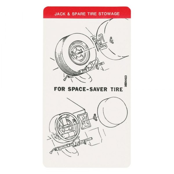 QRP® - Spare Tire and Jack Stowage Decal