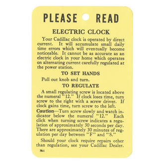 QRP® - Electric Clock Decal